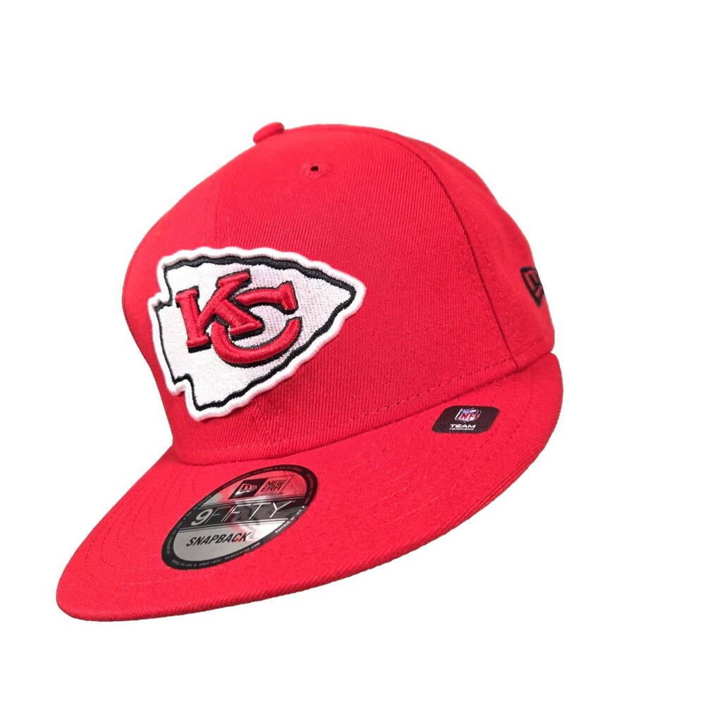 New Era Kansas City Chiefs 9FIFTY Red Superbowl Patch Snapback Hat New